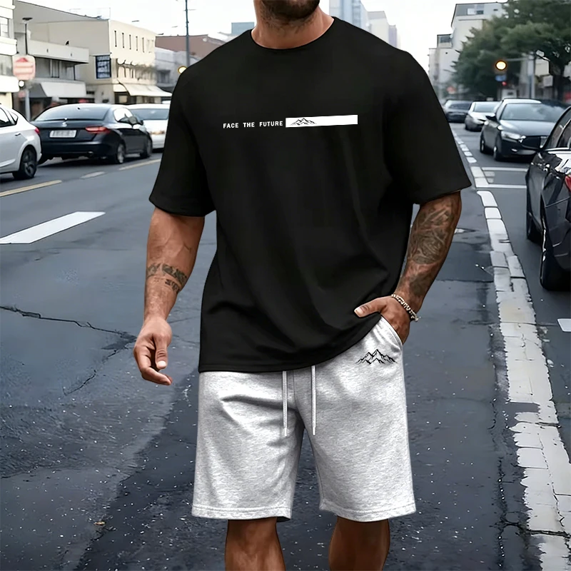 Outdoor Sport Leisure - Fashion Mens T-Shirt Tracksuit Print Casual