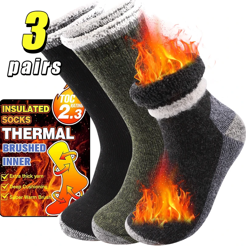 Outdoor Sport Hose - 3Pairs Super Thick Merino Wool Socks