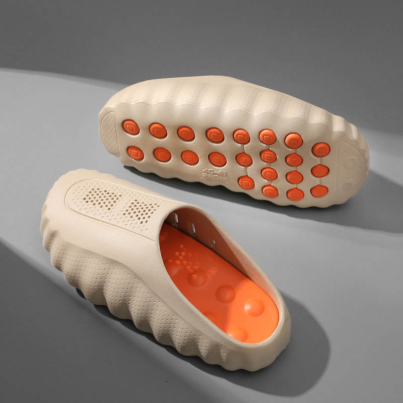 Outdoor Sports Leisure - Large size lightweight toe massage slippers
