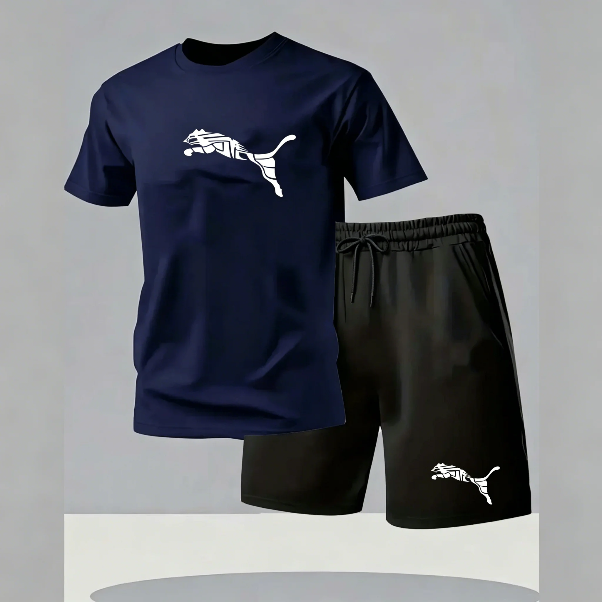 Outdoor Sport Leisure - Men's New Fashionable Casual T-shirt Shorts