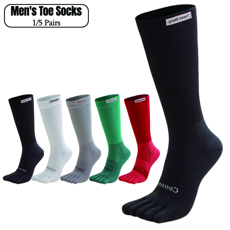 1/5 Pairs Men's High Crew Five - Outdoor Sport Hose 리뷰 및 가격